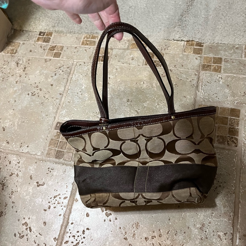 Coach Tote. Brown in color